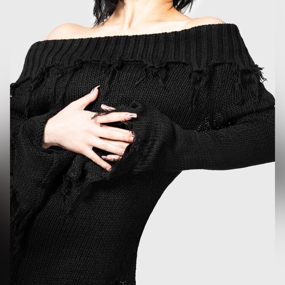 āSOLDā Killstar aelfwine asymmetric sweater - Picture 2 of 8